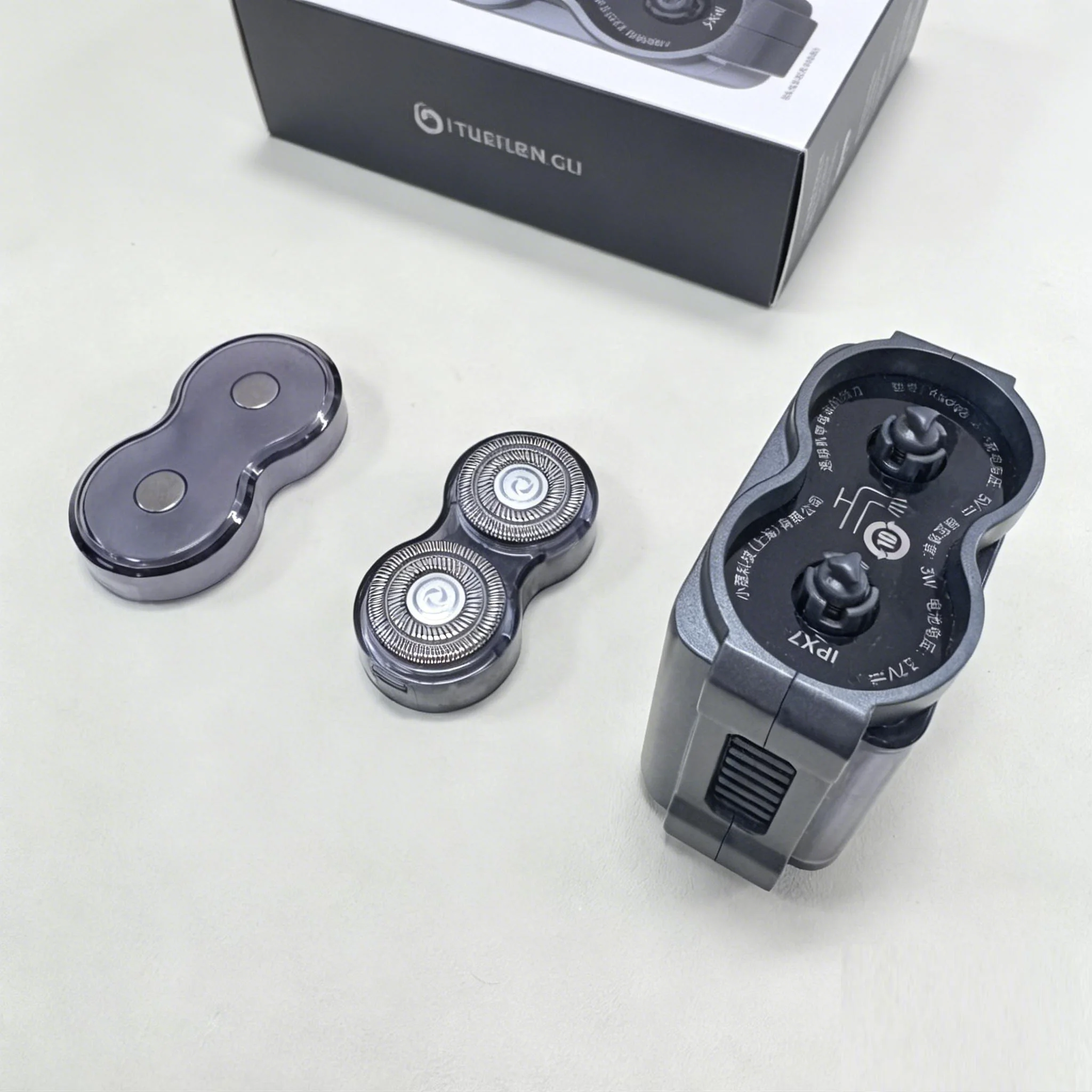 2pcs Electric Shaver Replacement Head Compatible with DOCOLAB Electrical Rotary Shaver Magnetic Suction Washable RS006