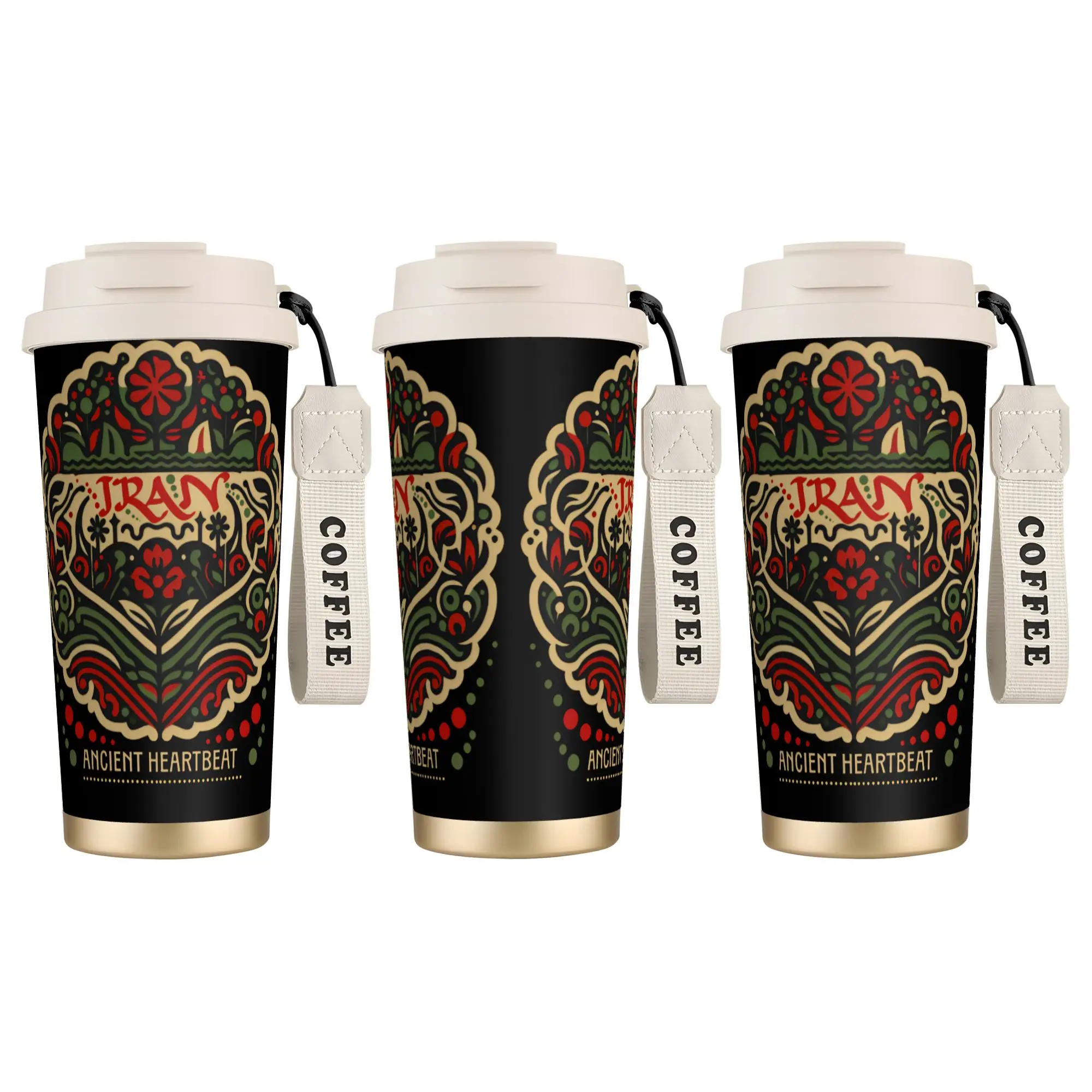 

316 Stainless Steel Tumbler Iran Persian Heritage Tehran Teheran Coffee Cups Heat Cold and Hot Thermal Cup Beach Water Bottle
