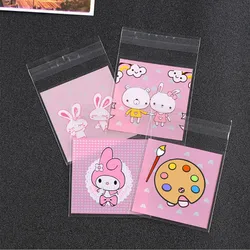 7*7cm cute mini cookie bags 100pcs Wedding Candy Bags Baby Party Supplies Decoration Mini Dessert Bags