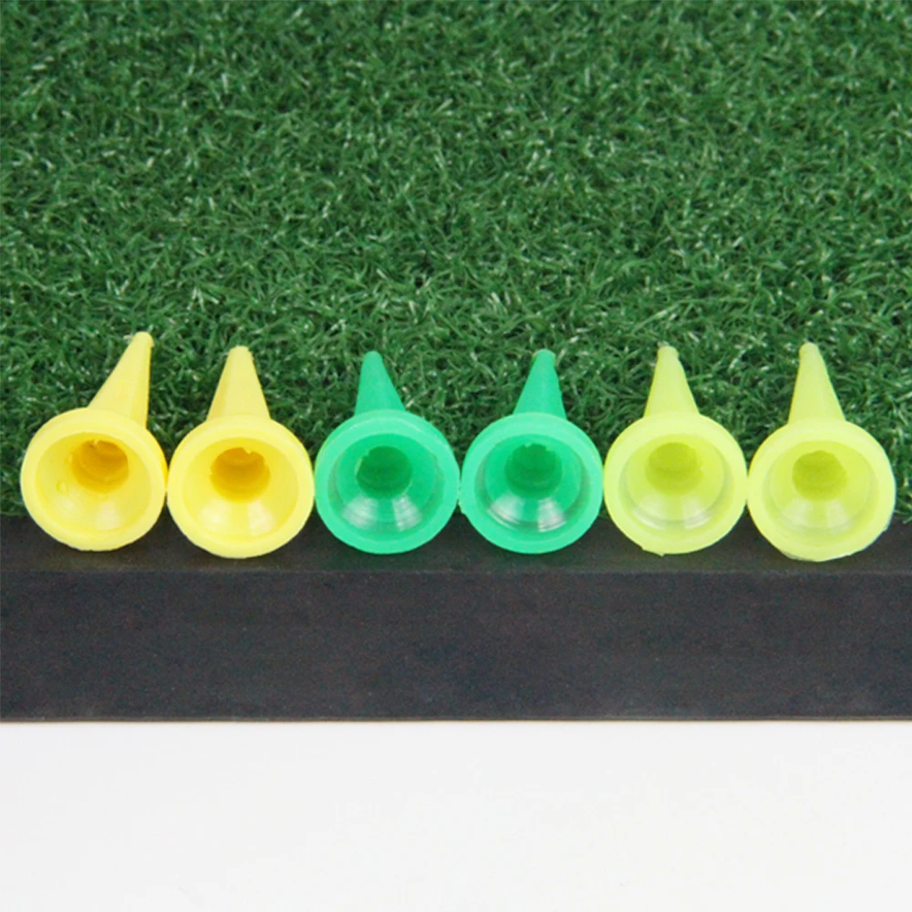 50Pcs/Set 36mm HDPE Plastic Golf Tee Tees Holder Replacement Driving Range Hitting Trainer Club Accessories Random Color