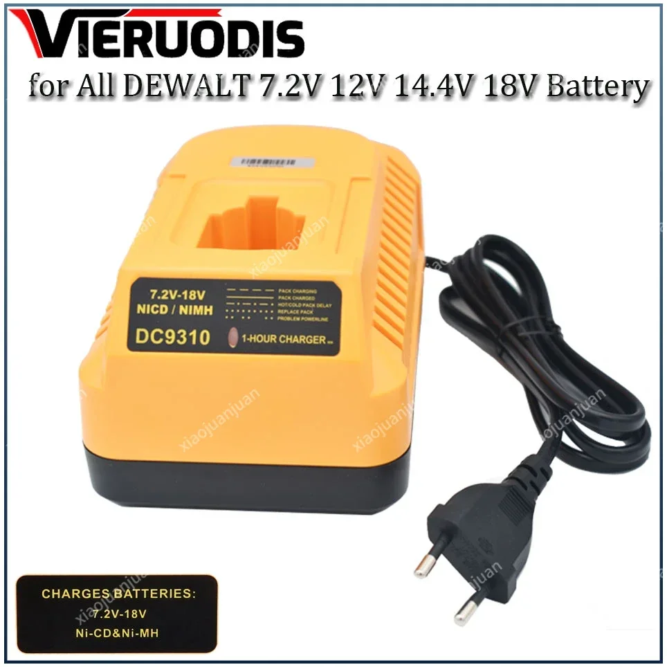 

Battery Charger DC9310 for DEWALT 7.2V-18V NiCad & NiMh Battery DW9057 DC9071 DC9091 DC9096