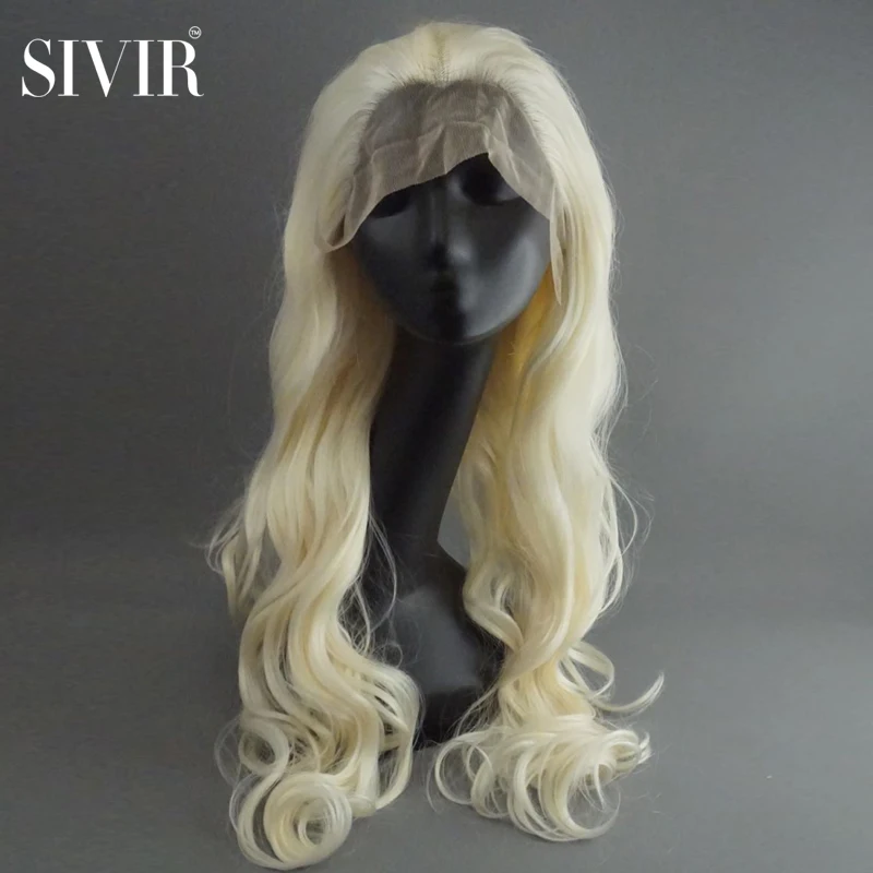 Sivir Synthetic Part Lace Wigs For Women Blonde 613 Long/Short Wave/Straight Hair Heat Resistant Fiber Hair Cosplay Anime /Daily