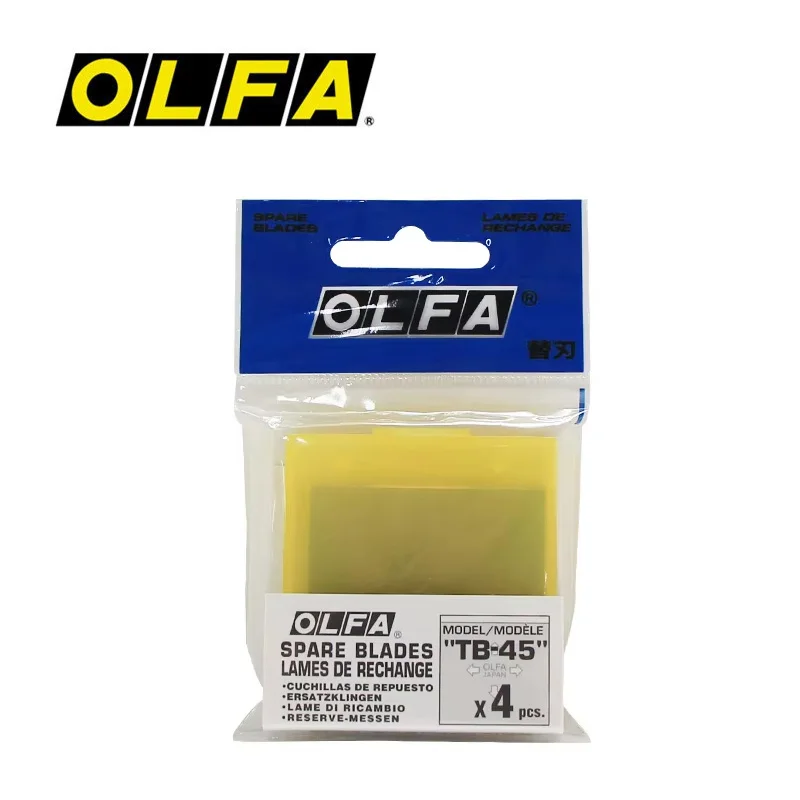 OLFA TB-45 Replacement Blade for T-45 Multi-Edge ARC Scraper 4PCS 0.45mm Thick Spare Blades Home or Industrial Cleaning Tools