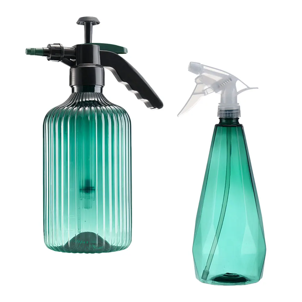 

2Pcs Watering Can Plastic Durable Gardening Water Sprayer Flower Spray Bottle Container Travel Long Life Sturdy Material Wear
