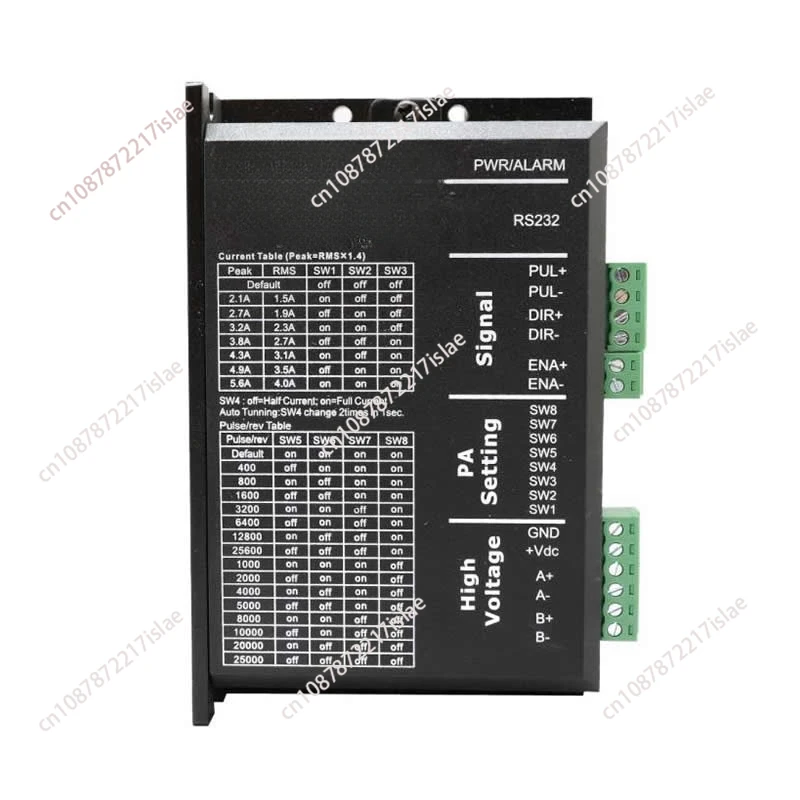 For DM856 stepper motor driver