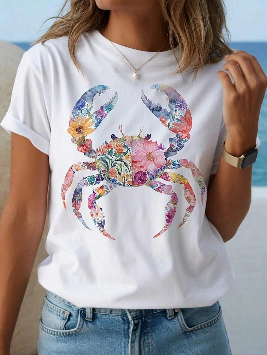 Flower Crab, A Must-Have New Product For Summer. Suitable For Both Spring And Summer Seasons. Comfortable Casual