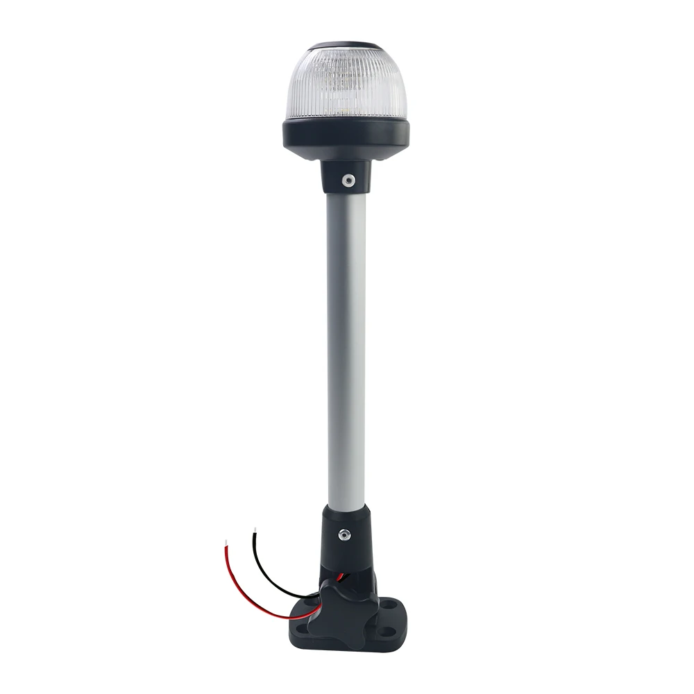 

STLF ANHEART White 3NM 12 Inches Adjustable Base Stern Anchor All Round Boat Led Light for Marine Pontoon