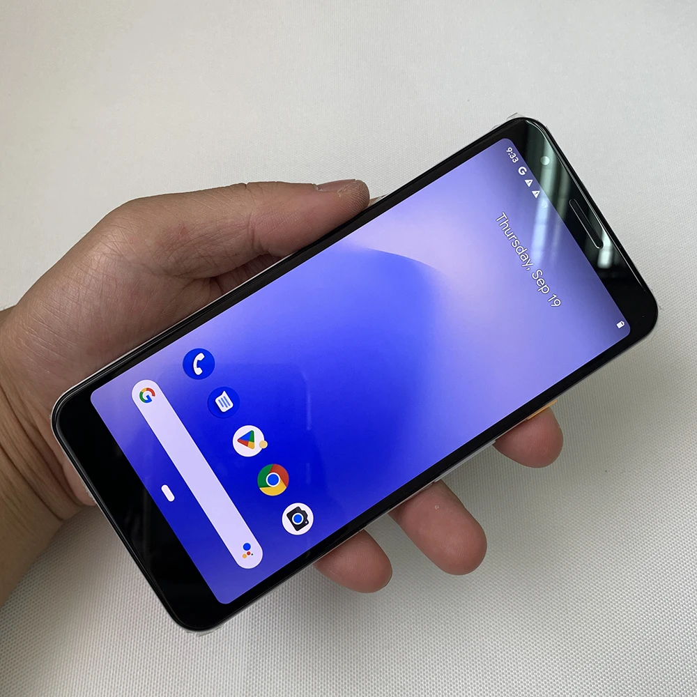 هاتف جوجل بيكسل 3a 4G الأصلي NFC 4GB + 64GB OLED شاشة 5.6 بوصة 12.2MP + 8MP Snapdragon 670 ثماني النواة هاتف ذكي