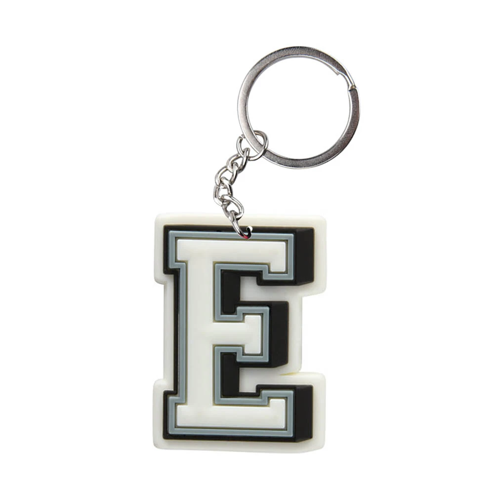 1pcs Cartoon Cute White Keychains Boys Girls A To Z Kids Alphabet Letter Keyrings Figure Decoration Kids Birthday Gift
