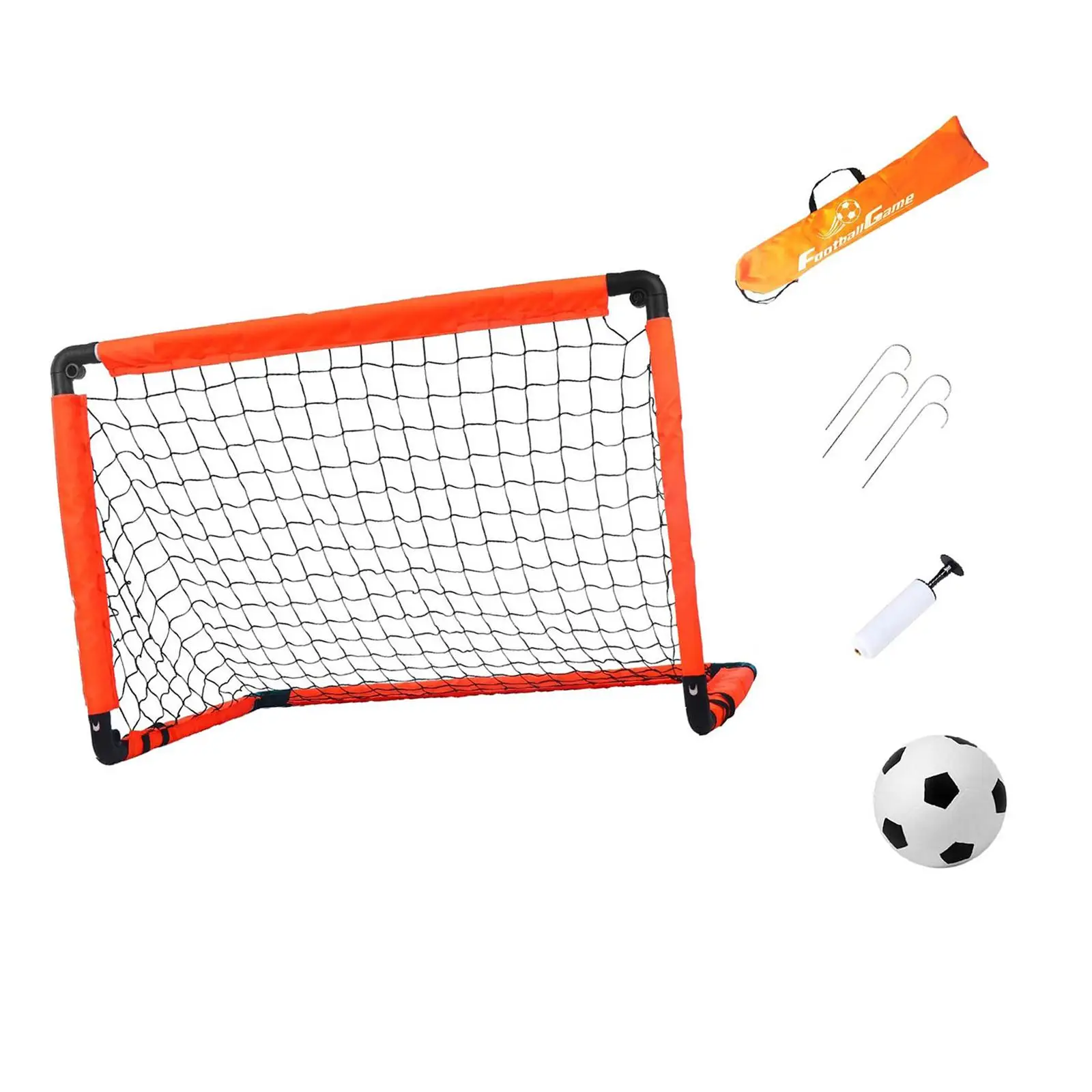 

Soccer Goal for Kids Soccer Training Gear with Pump Stakes Practice Soccer Net