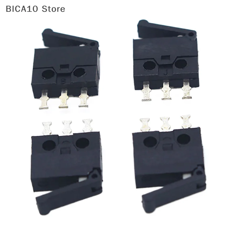10Pcs Limit Switch KFC-W3-13 Three Pin Direct Insertion Flash Door Reset Light Touch Switch Micro Motion Detection Connector