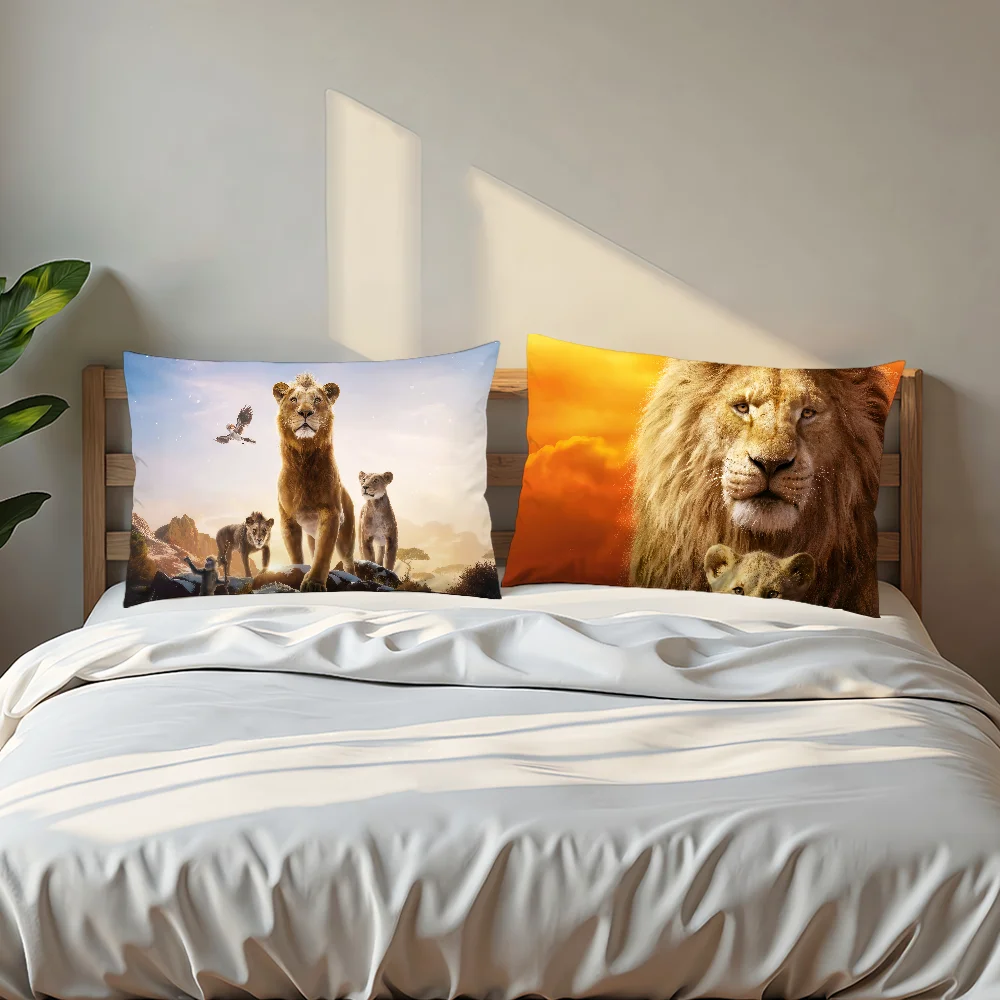 فيلم الرسوم المتحركة لطيف m-Mufasa الأسد k-King dn غطاء وسادة مستطيل أريكة المنزل غرفة المعيشة مكتب hogar مقهى المخدة