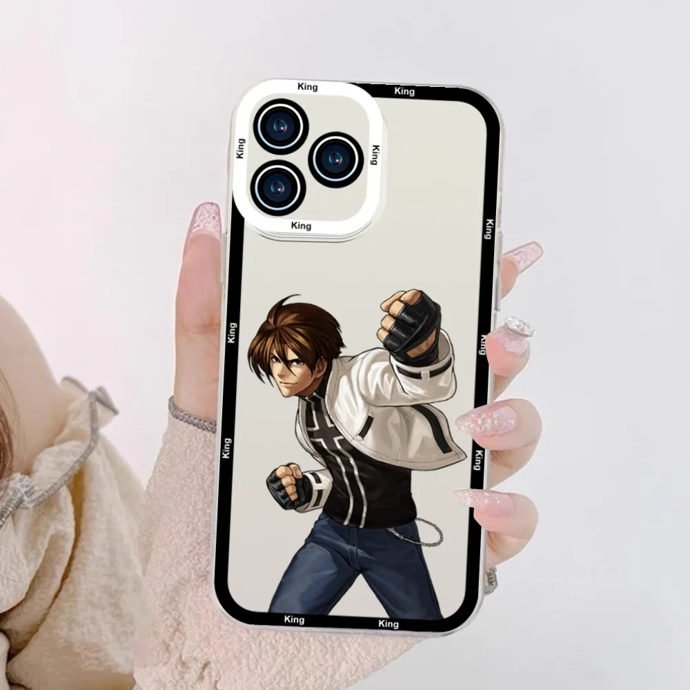 Game K-King Of F-Fighters Phone Case For iPhone 11 12 Mini 13 14 Pro Max Transparent Shell