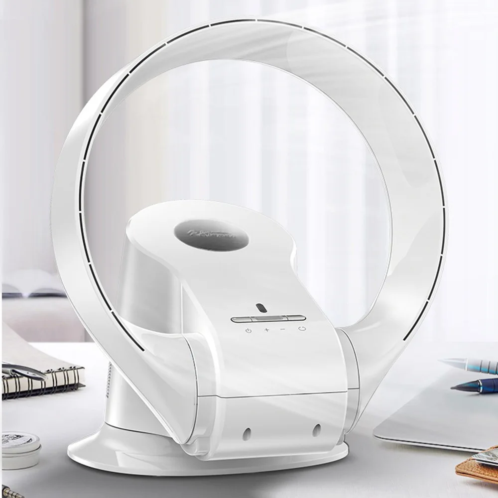 Leafless electric fan wall-mounted circulating fan household electric fan remote control desktop fan