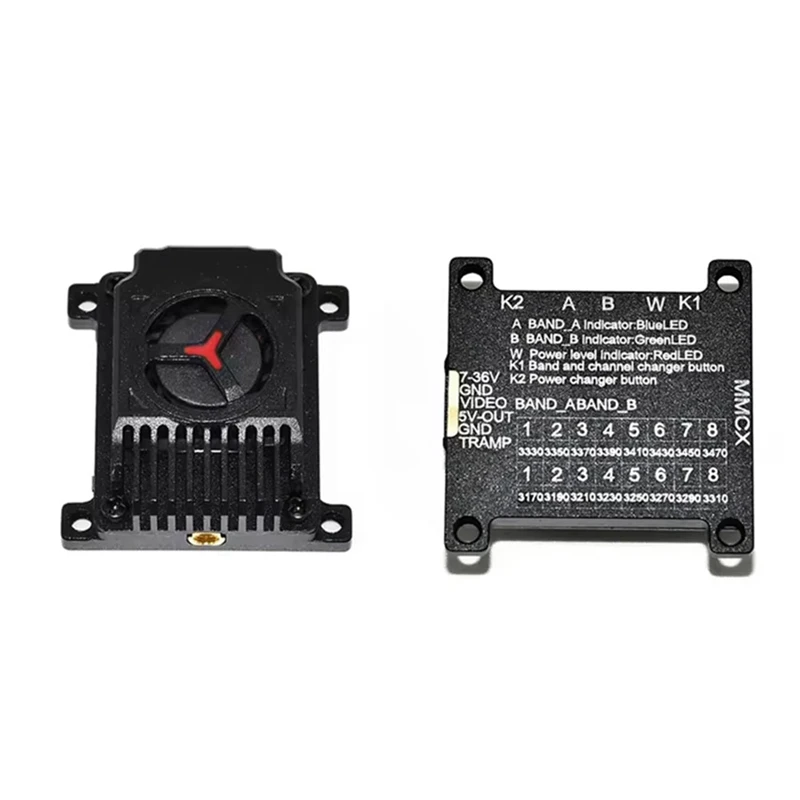 3.3G 3.5G 4W VTX 16CH 4000mW FPV Wireless Video Audio Transmitter for FPV Long Rang RC Racing Drone DIY Parts-A51M