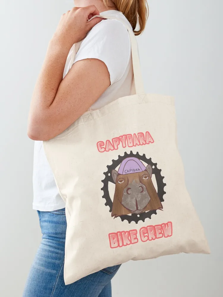 

Capybara BC chainring logo Tote Bag ecological bags handbag canvas tote Women's bags