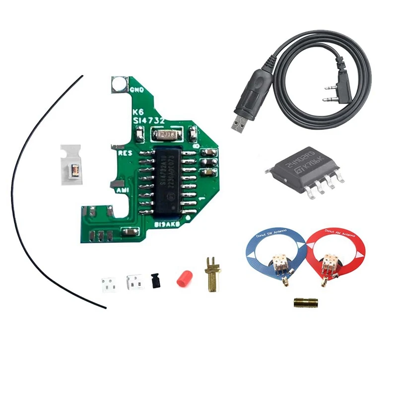 

SI4732 Modification Module And Crystal Oscillator+Donut Antenna+2M Chip FPC For Quansheng UVK5/K6 Dual Antenna Solution