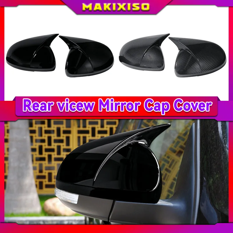 Paar Ox Horn Rückspiegel Abdeckung Trim für Volkswagen VW Tiguan MK1 2009-2016 Auto Rückspiegel Abdeckungen Zubehör
