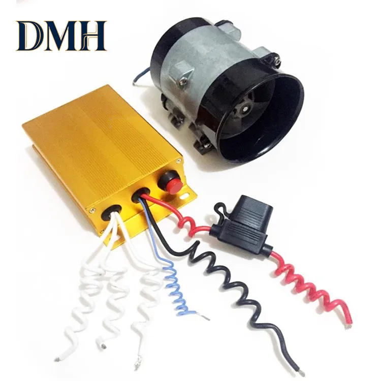 Dmh. Carregador universal de turbina elétrica para carro, turbo 12v, 16,5a, 300w, acessórios para carregador turbo, 35000 rpm, com controle automático
