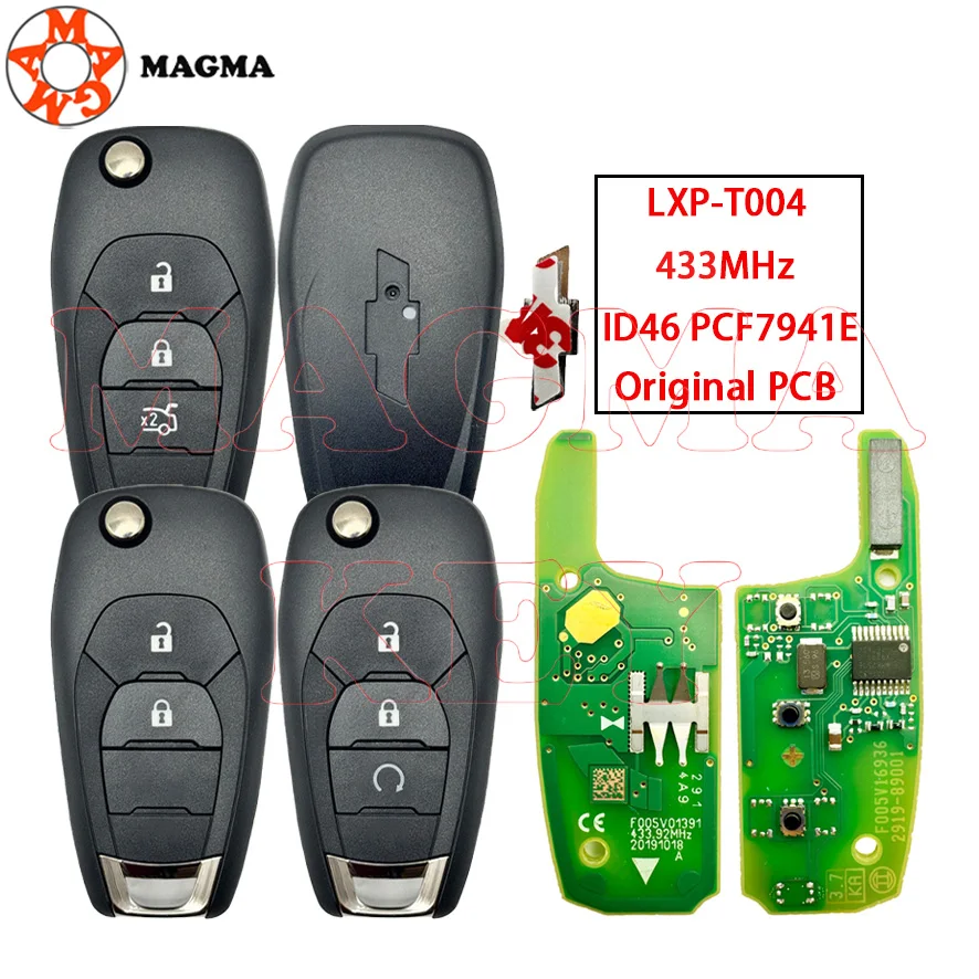 MAGMA الأصلي PCB ID46 PCF7952 433MHz سيارة مفتاح الوجه عن بعد لشروليه كروز Avo XL7 XL8 تريل بليزر أونيكس RS المقتفي #1