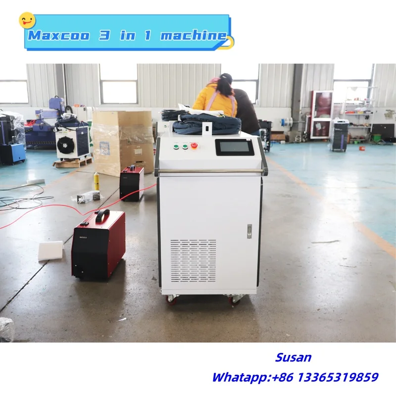 

High Power 3000 Watts Laser Cleaning Machine For Metal Oil Paint Rust Removal Laser Cleaner