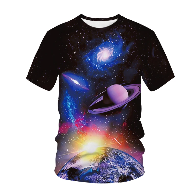 New 3D Print Kids T Shirt The Vastness Of The Universe The Stars Fashion Casual Novelty T-shirt Boys Girls Children T Shirt Tops