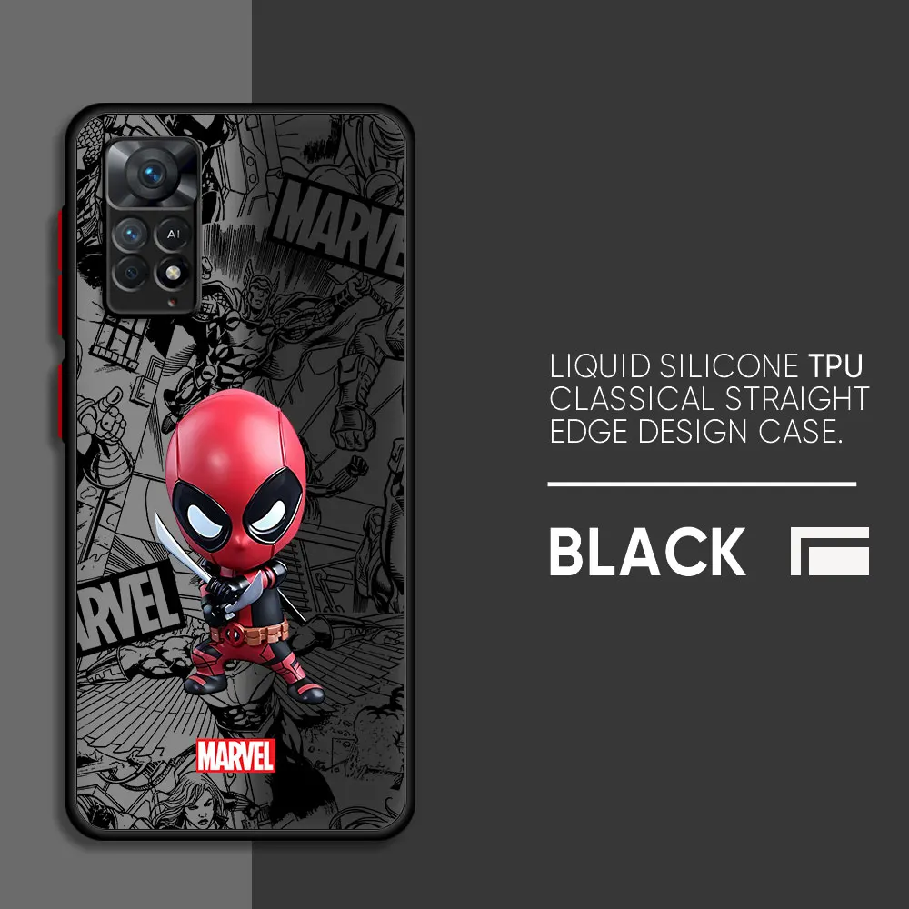 Etui Marvel Spiderman Groot do Xiaomi Redmi Note 9 10S 8 Pro 10 Pro 12 Pro 11S 9S 7 11T 8T 12 Pro Coque, odporne na wstrząsy pokrowiec