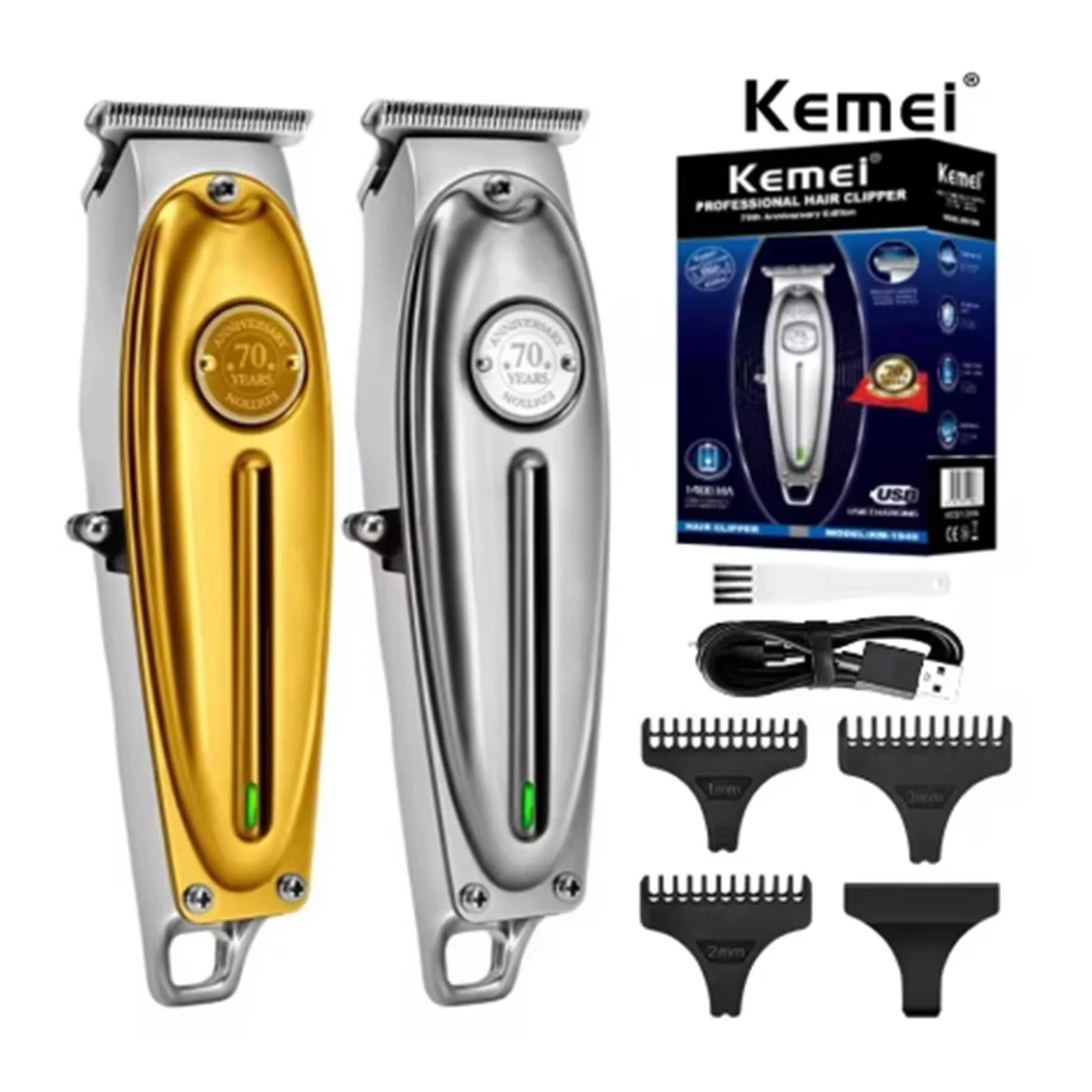 

Kemei 1949 Pro Electric Barber Full Metal Professional Hair Trimmer For Men Beard Hair Clipper Finishing Hair Cutting Machine