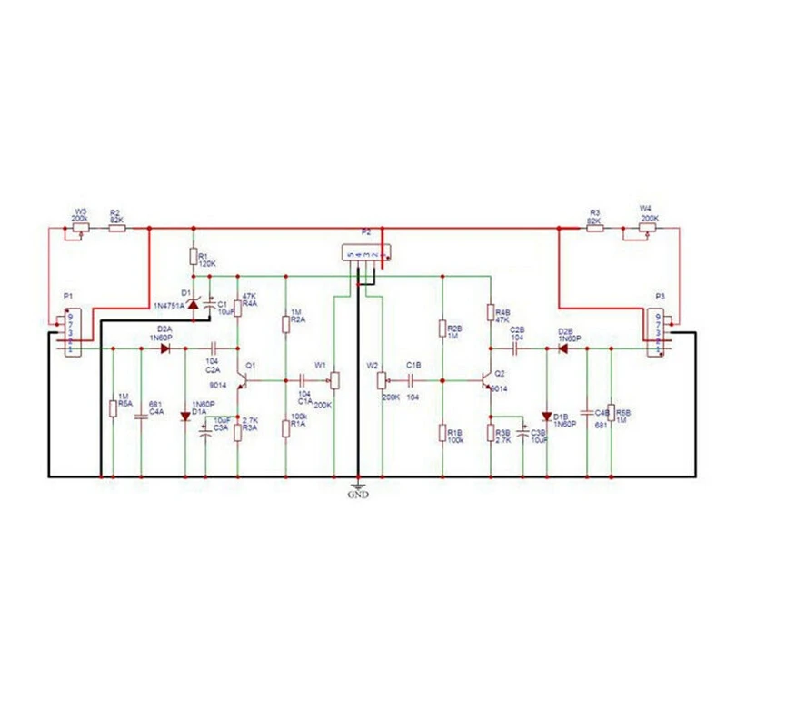 デュアルウェイ6E2マジックアイチューブ音楽スペクトル真空管レベルインジケータキット