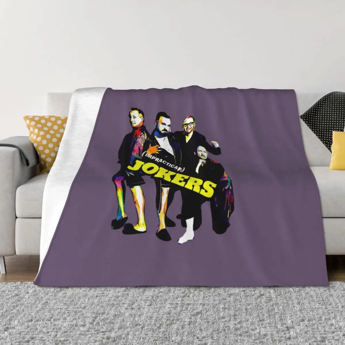 

Impractical jokers I Brake For Sal Vulcano Throw Blanket bed plaid Luxury St Travel Heavy Blankets