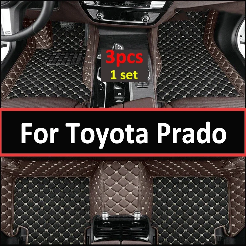 

Автомобильные коврики для Toyota Prado (осемь сидений) 2006 2007 2008 2009, пользовательские автомобильные подушечки для ног, автомобильные ковровые покрытия, аксессуары