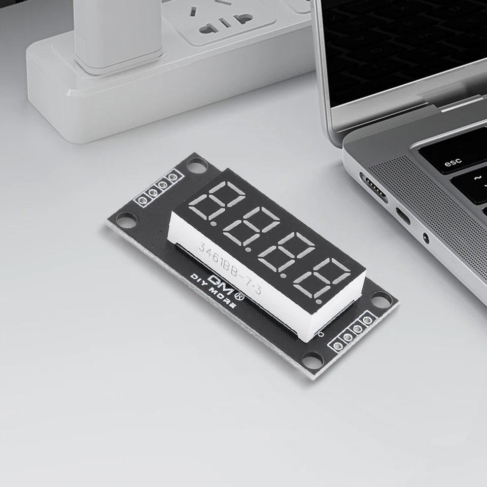 TM1637 4 Digit LED Display Module with Clock Function