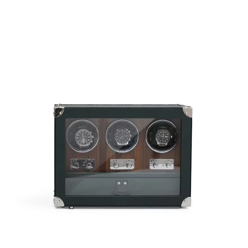 Luxury Automatic Watch Box Winder Housing High-end Polyurethane Leather and MDF Watch Box