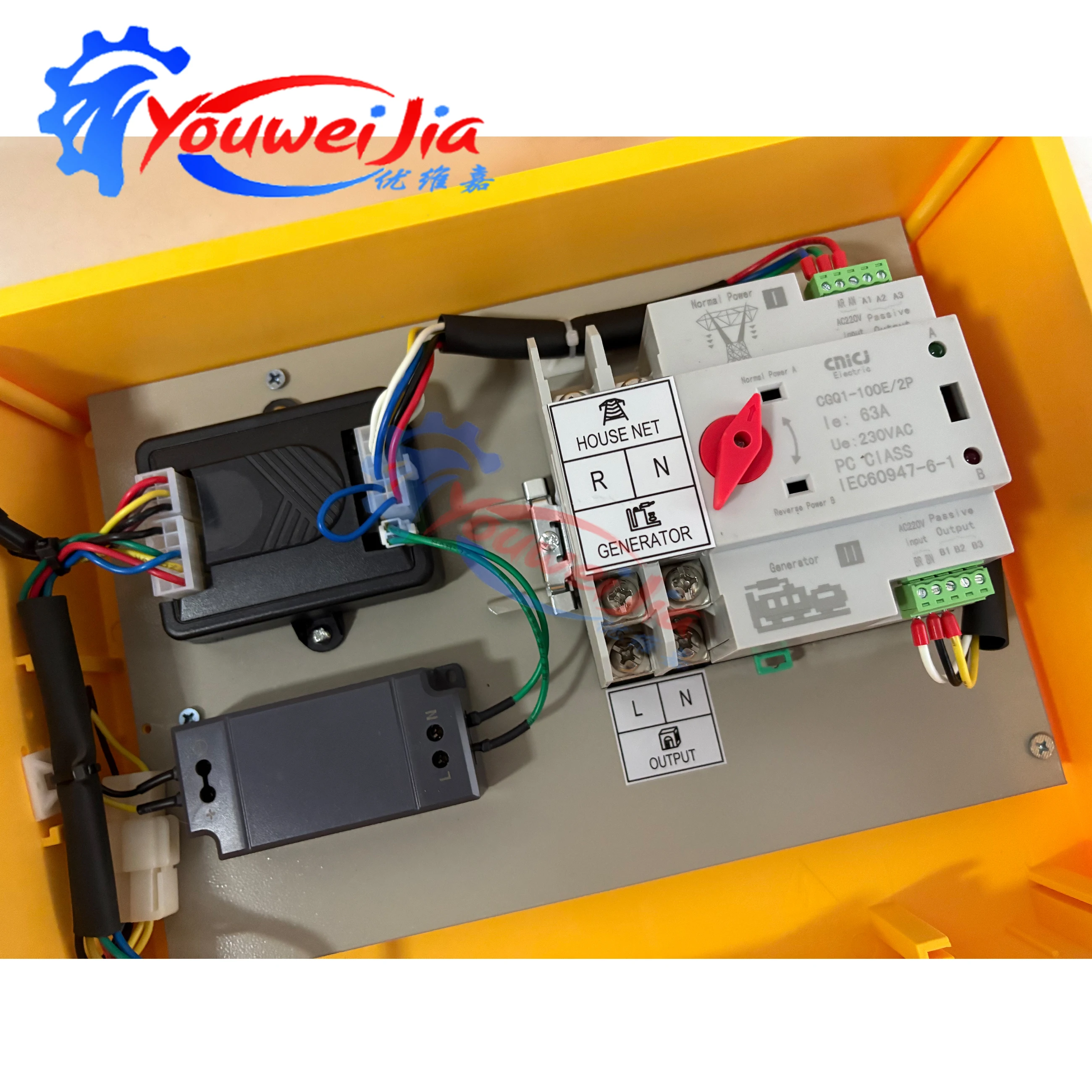 5Pin 10KW 12KW Diesel Engine ATS Control Box Automatic Transfer Switch Manual Auto Start Stop Generator Control Panel 220V 380V