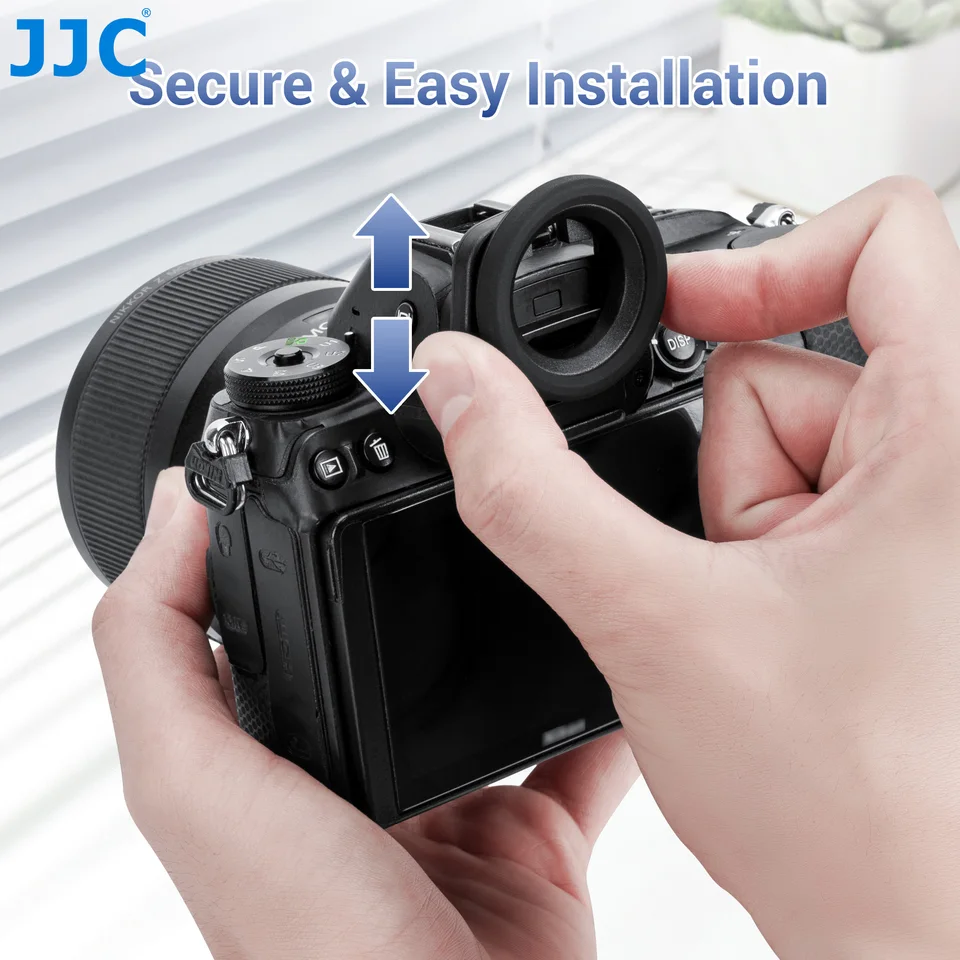 JJC Round Soft Silicone Rubber Eye Cup for Nikon Z7 II Z7 Z6 III