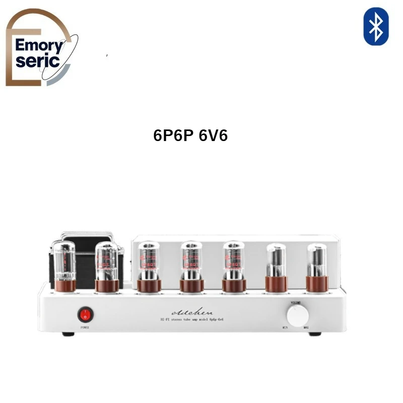 

Oldchen 6P6P 6V6 Push-Pull Tube Amplifier HiFi Stereo Integrated Amp with Bluetooth 5.0 Audiophile Vacuum Tube Power Amplifier