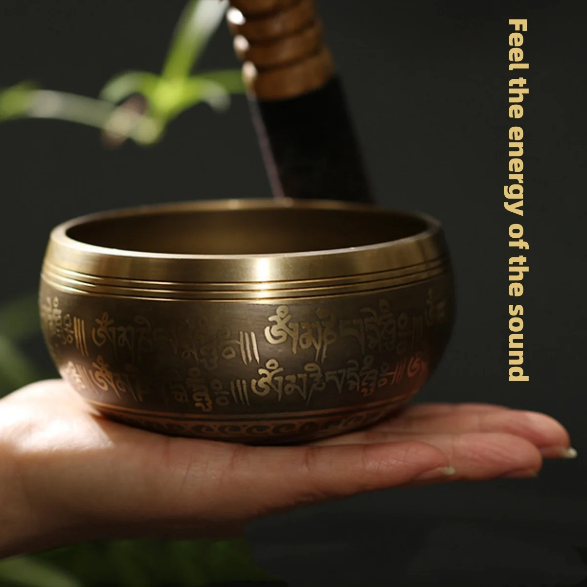 🕉 Tibetan Singing Bowl Set – Totem Design with Rich Resonance for Meditation, Yoga & Stress Relief 6