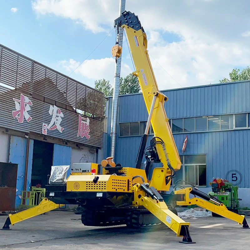 Versatile 3T 5T 8T 12T Spider Lift and Spider Crane Crawler with Dual Diesel Electric Options for Global Buyers