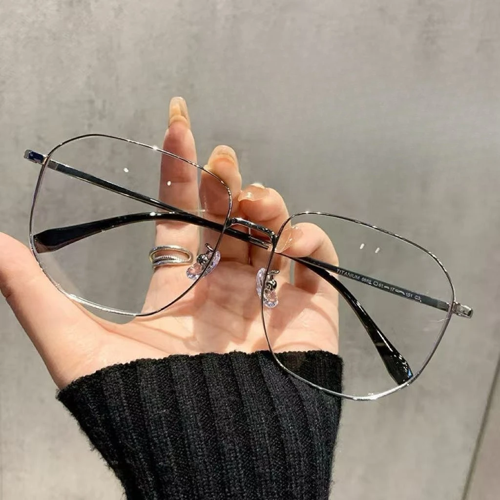 

Очки с большой оправой для блокировки синего света, защита от усталости глаз, золотистая оправа, оптические очки для мужчин 6688