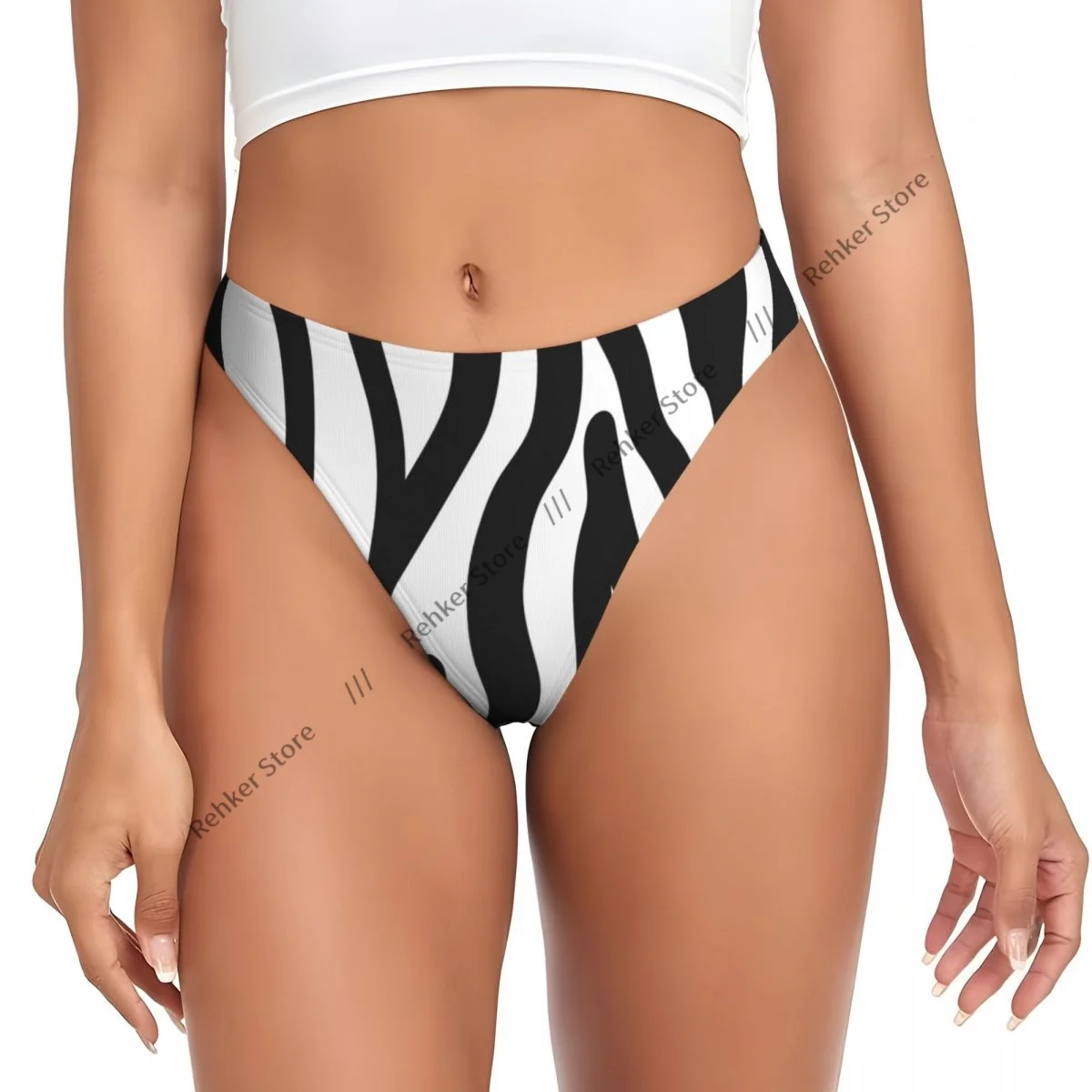 

Women's Panties Zebra Pattern Underwear Sexy Thongs Lingerie G-Strings