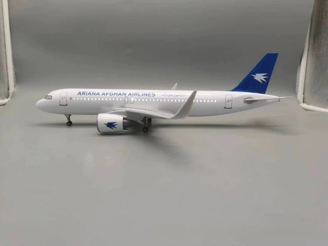 1/80 Scale 47cm Afghanistan Airways Airplane A320 Neo With Light Diecast Resin Plane Model Toys Collection Display Gifts Fans