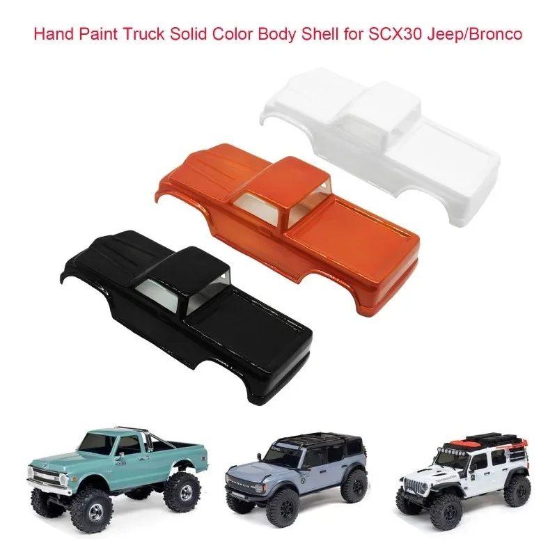 Axial 1/30 SCX30 K10 Hand Spray Monochrome Truck Replacement Shell Remote Control Model Car Accessories
