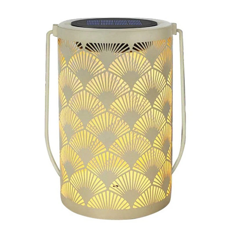 

Solar Lantern Light Tabletop Lanterns Waterproof Lamp Hanging Garden Lights For Decor - With Handle Decorations