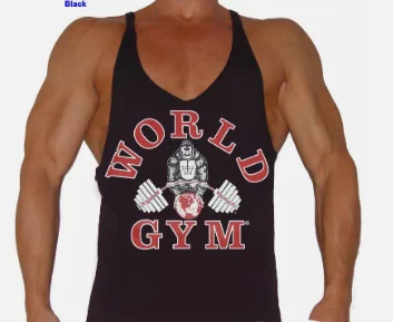 

2025 Summer Cotton Vest Comfortable Sweat-absorbing Vest Gilet World Gym Tank Top String Homme Logo Gorille Stringer-W300