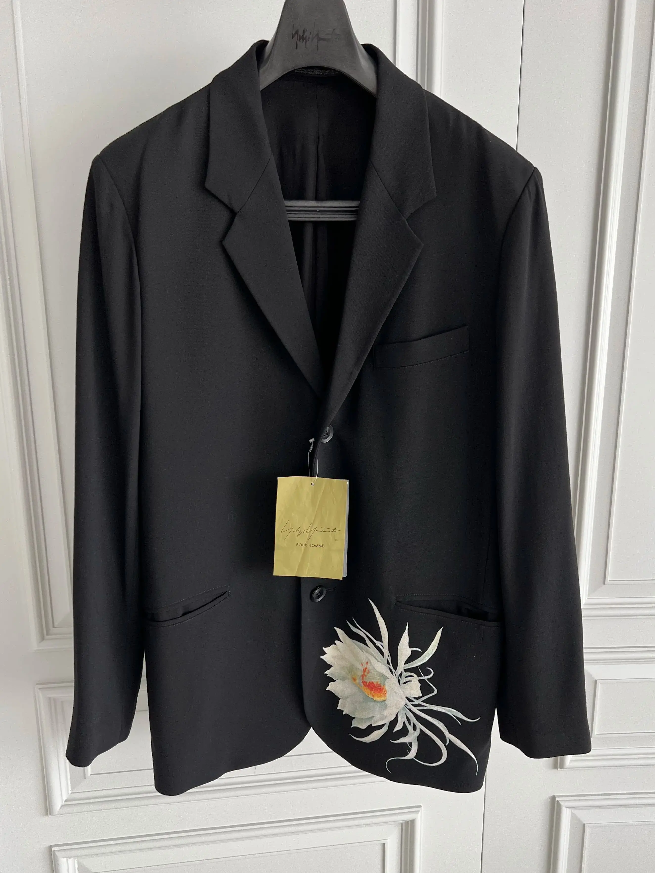 

TOP YAMAMOTO epiphyllum night-blooming cereus Printed design blazers suit jackets Casual coat unisex oversized blazers dress