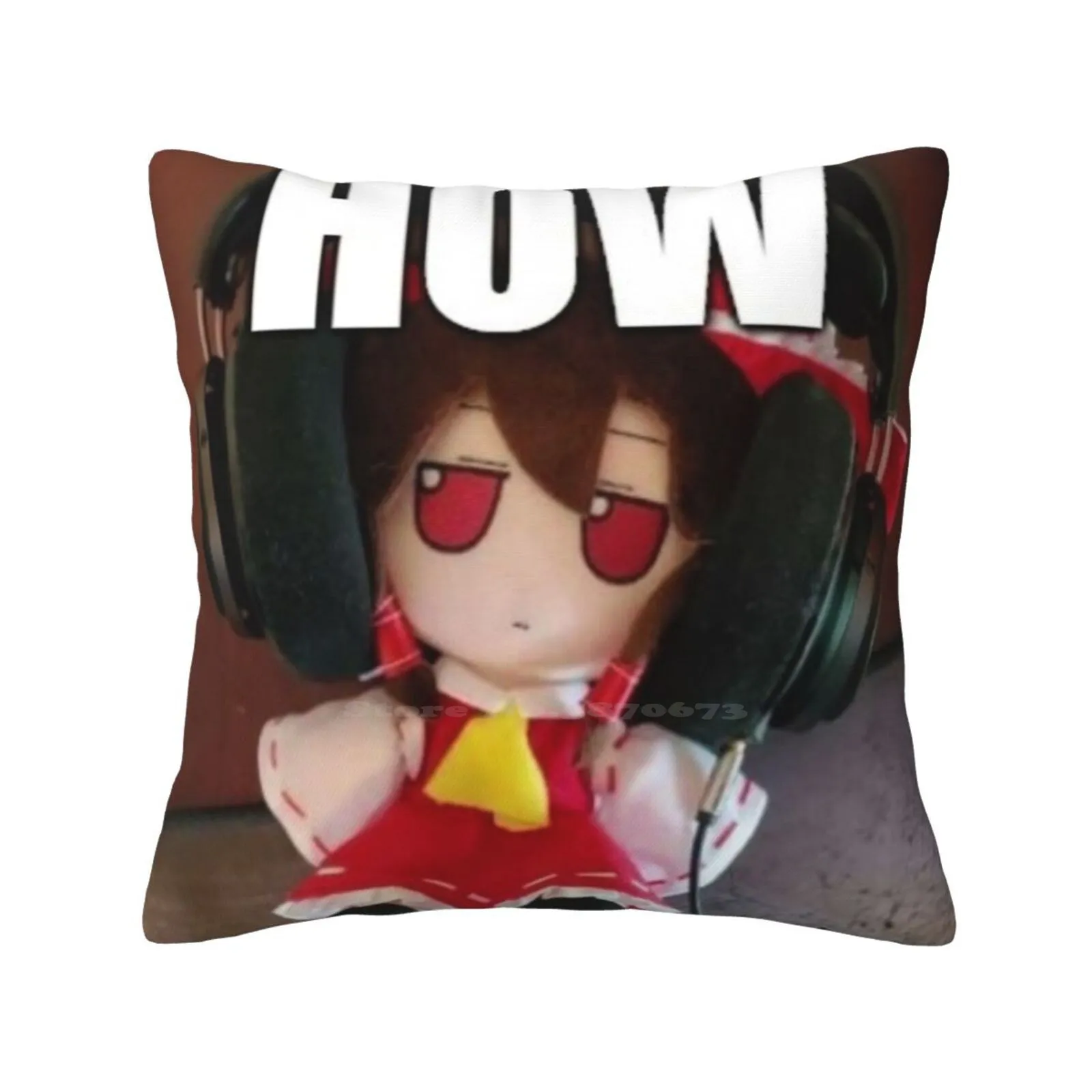 Reimu Fumo Touhou Fashion Sofa Throw Pillow Cover Pillowcase Reimu Fumo Touhou Fumo Fumos Touhou Project Tohou Reimu Touhou