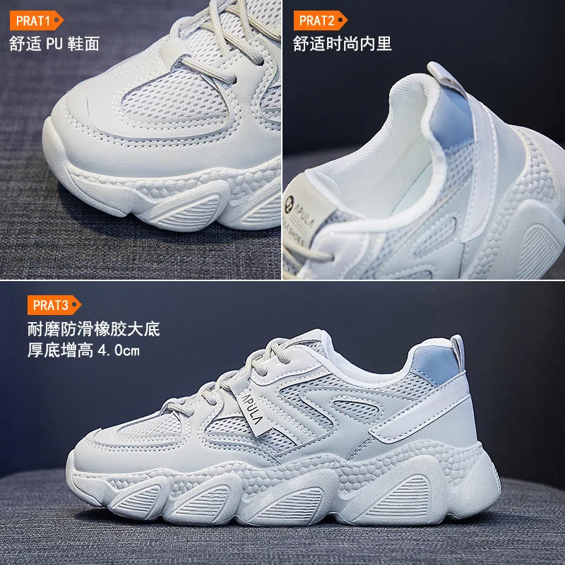 Spring & Summer Women And Girls  Shoes Fashion Breathable Female Sneakers Sports Casual Size 35-40
