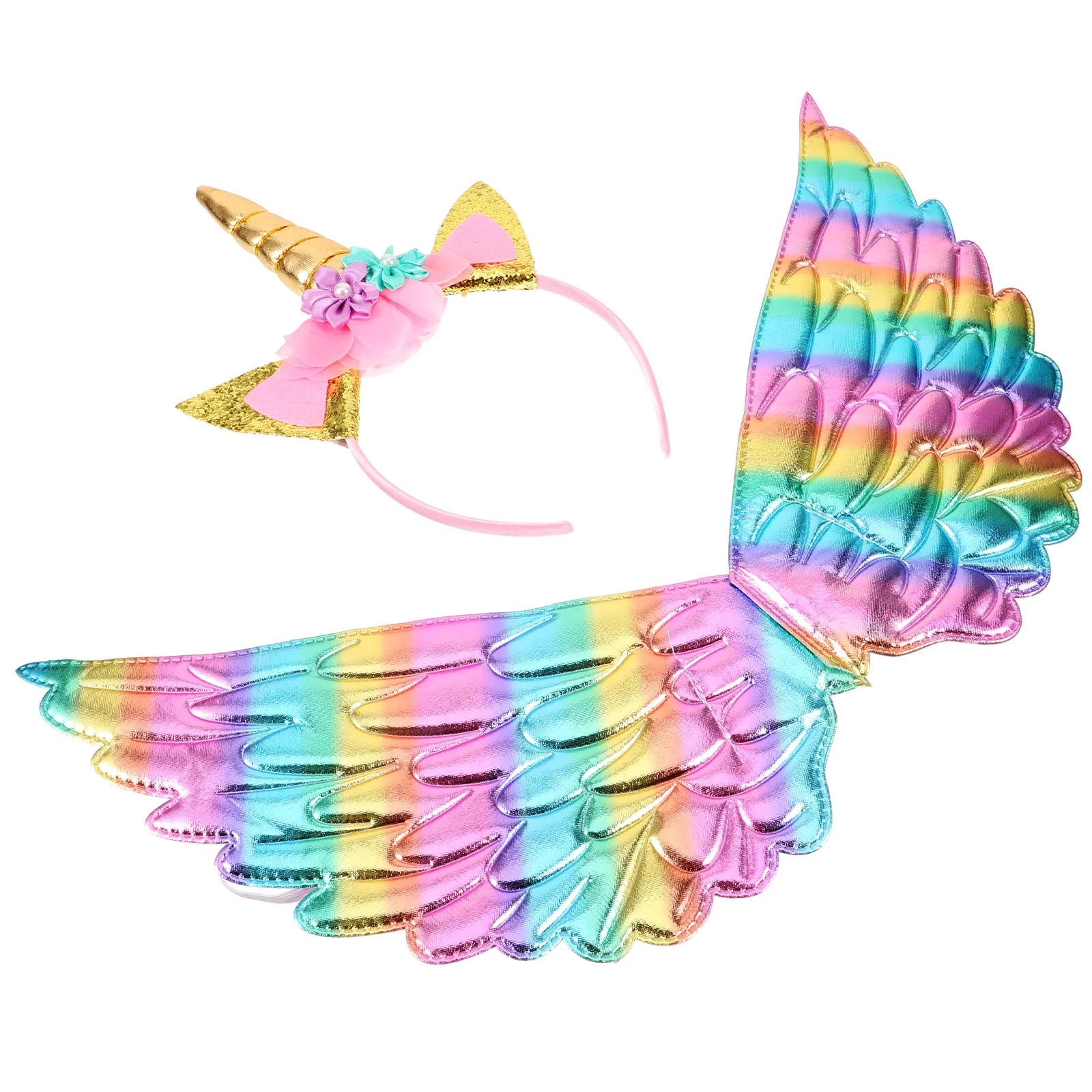 

Unicorn Wings Hair Bands Headdress Jesus Party Costume Christmas Resin Hoop Child Performance Clothes