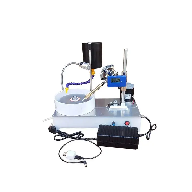 2800RPM Gemstone Grinding Faceting Machine Faceted Jewelry Polishing Machine Polisher Flat Grinder Lapidary Machine 120W