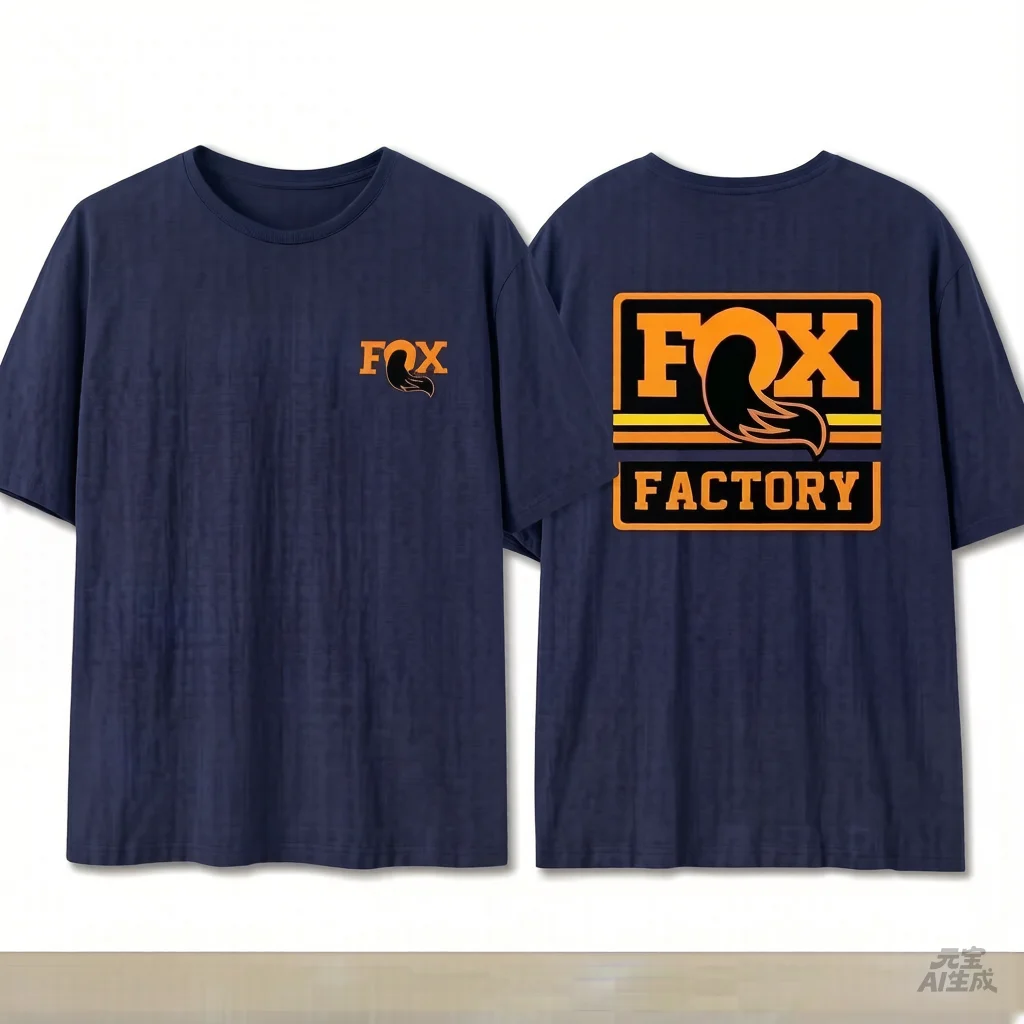 Fox Racing Mountainbike-T-Shirt, Sommer-Cross-Country-Gedenk-T-Shirt, hochwertiges Kurzarmshirt mit Rundhalsausschnitt für Männer und Frauen – Detail 4